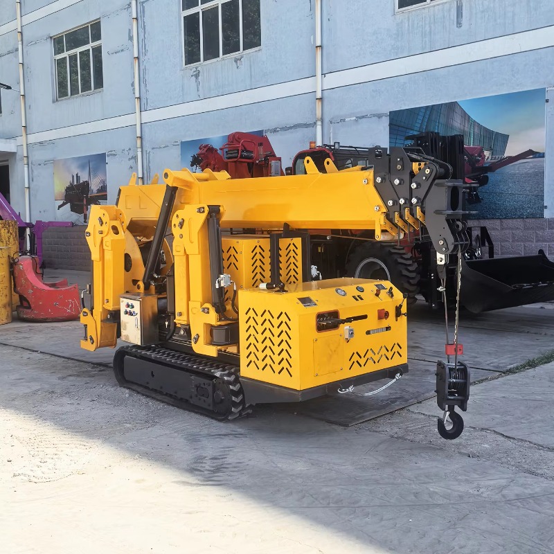 Compact Crawler Boom Lift - 1,5 Ton Mini Spinnenkraan Diesel/Elektrisch Aangedreven