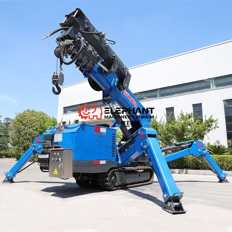 Compact Crawler Boom Lift - Hydraulische 3-tons knikarm minikraan, compacte 3T