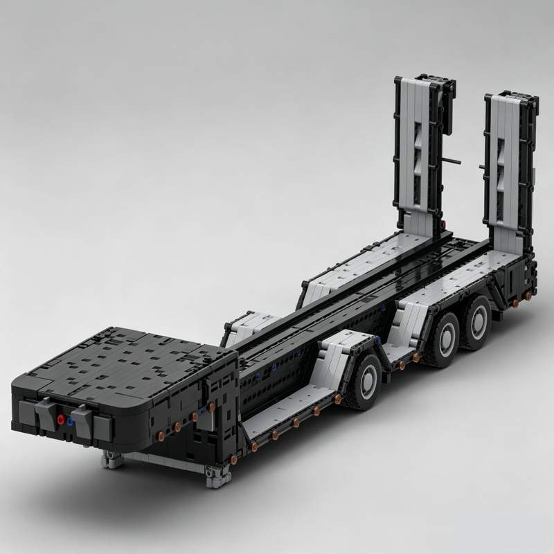 Heavy Equipment Education - 3931 Onderdelen Lowboy Trailer Zwaar Transport