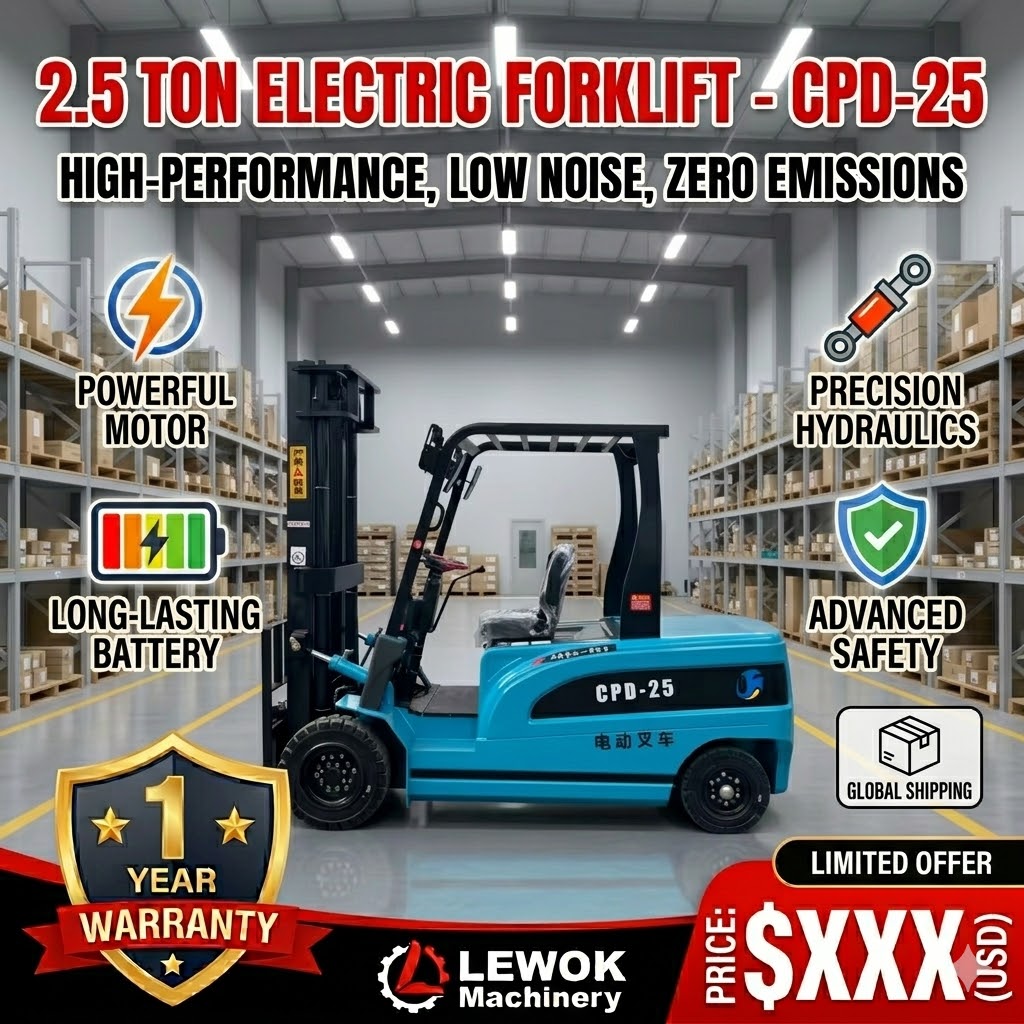 Elektrische pallettruck 2,5 to - Heavy Equipment Electrical recensie en prijs