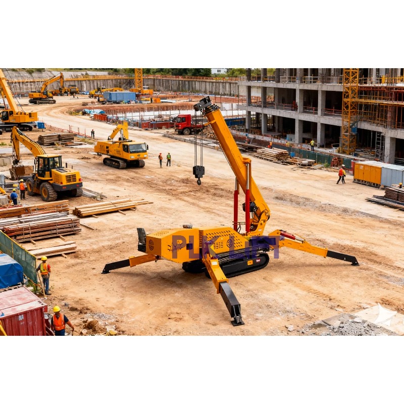 Spinnekranen Mini-rupskraan Co - Compact Crawler Boom Lift recensie en prijs