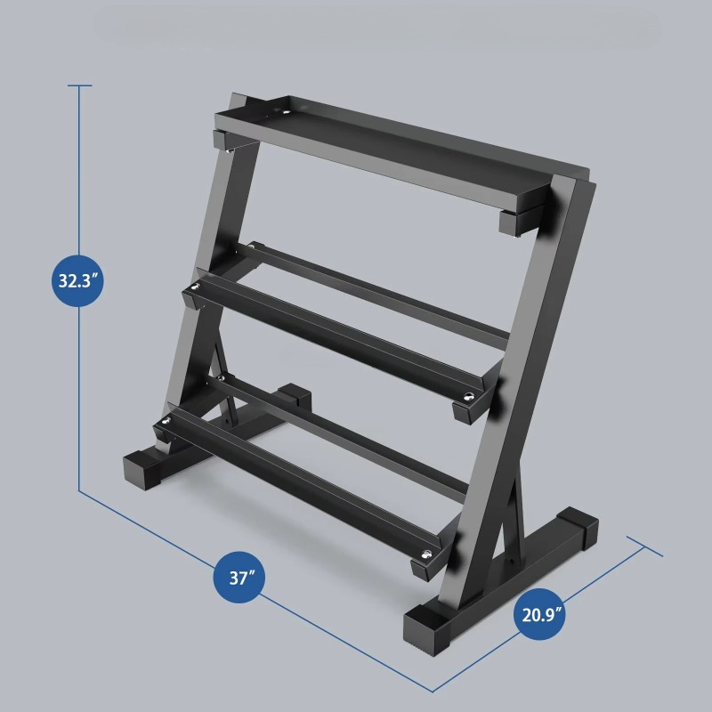 3-laags Dumbbell Opbergrek 8 p - Heavy Equipment Training recensie en prijs