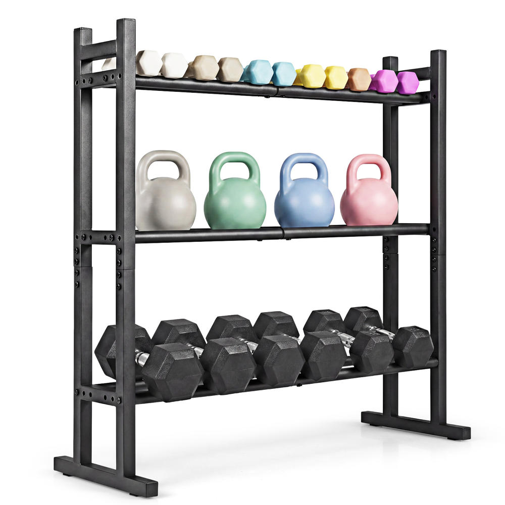 Zware 3-laags dumbbellrek, poe - Heavy Equipment Training recensie en prijs