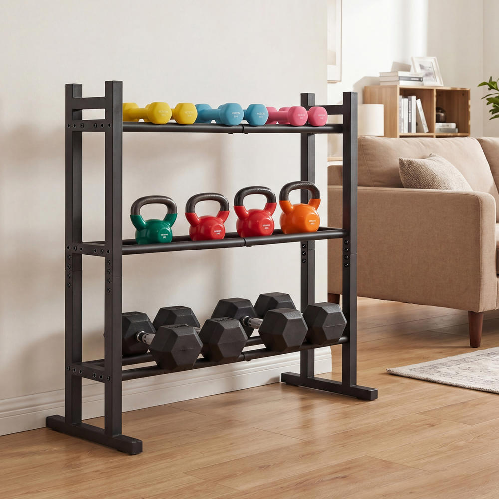 Zware 3-laags dumbbellrek, poe - Heavy Equipment Training recensie en prijs