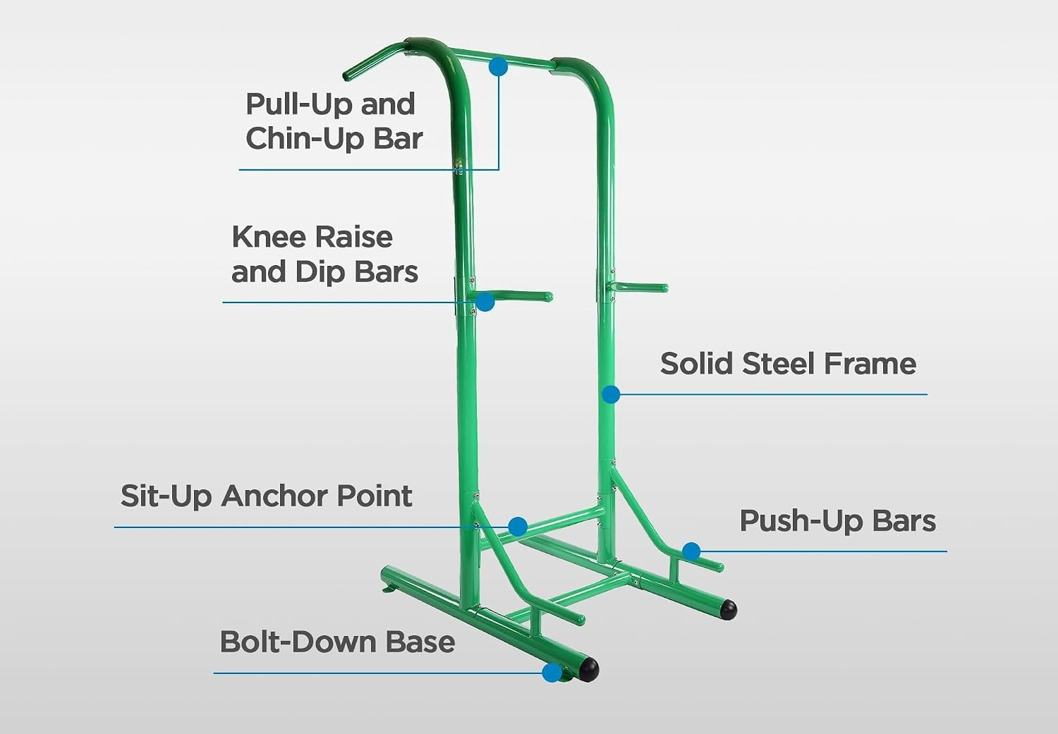 Vrijstaande Pull Up Bar Tower, - Heavy Equipment Training recensie en prijs