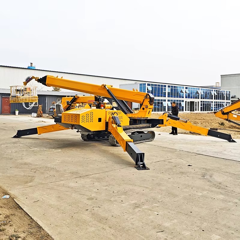8 ton zware hijskraan met 16m  - Compact Crawler Boom Lift recensie en prijs