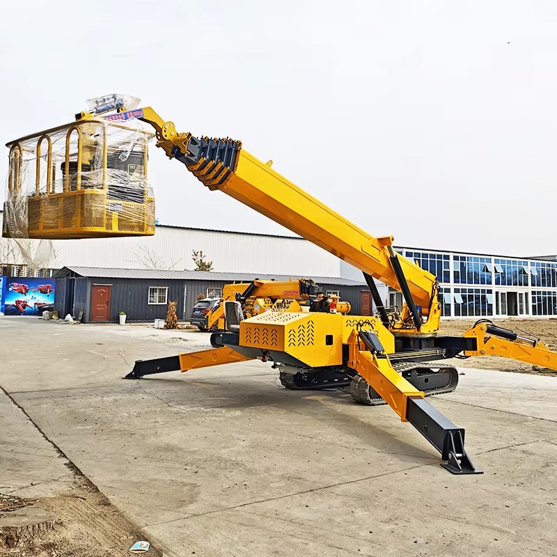 8 ton zware hijskraan met 16m  - Compact Crawler Boom Lift recensie en prijs